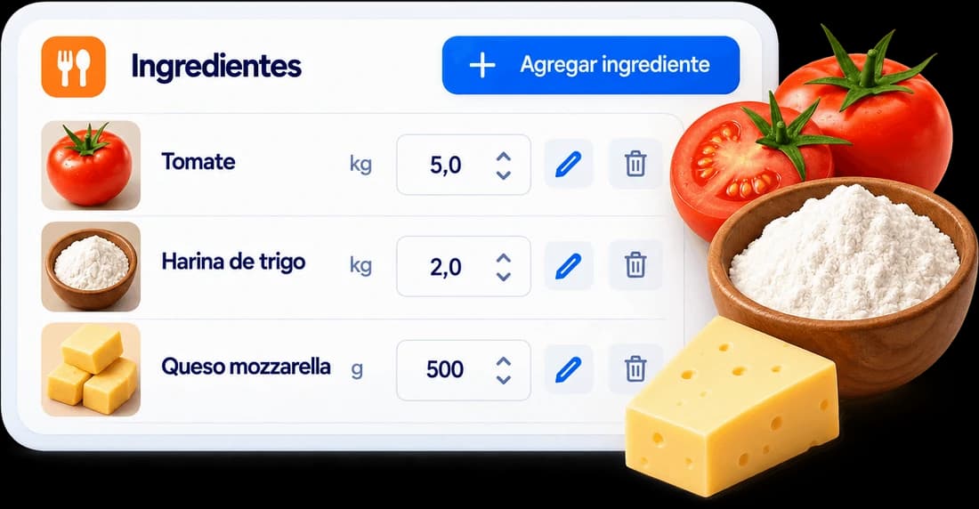 Control de ingredientes